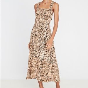 St Tropez Midi Dress in Animal Print